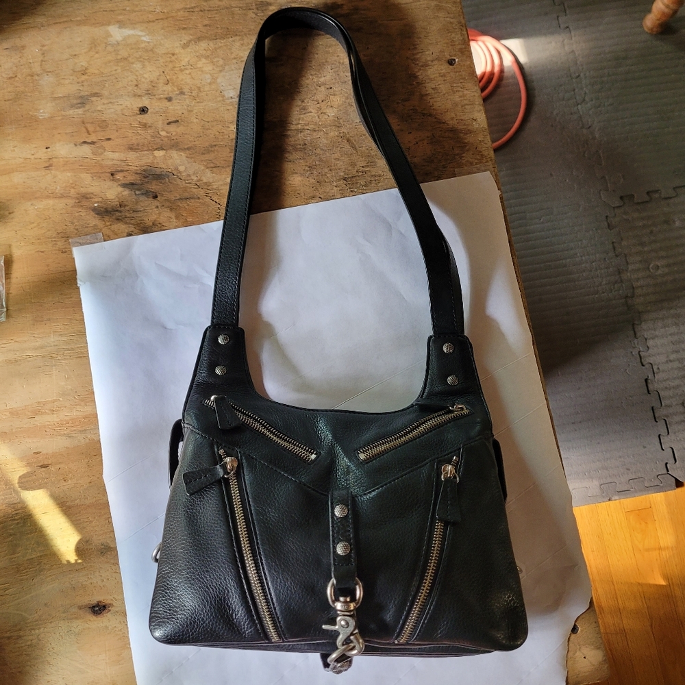 Botkier Leather Saddle Shoulder Bag in Black - Picture 14 of 15